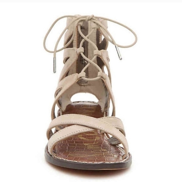 Sam Edelman Womens Katya Gladiator Suede Zip Back Lace Up Sandals shoes sz 8M - Picture 2 of 12